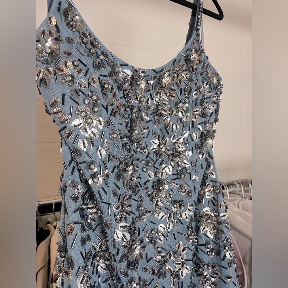 Mac Duggal 5477 Floral Embellished Scoop Neck Evening Gown - Picture 7 of 12